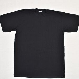 Pro 5 Cotton Black Size 2XLT Super Heavy Crew Neck T Shirt Short Sleeve Solid